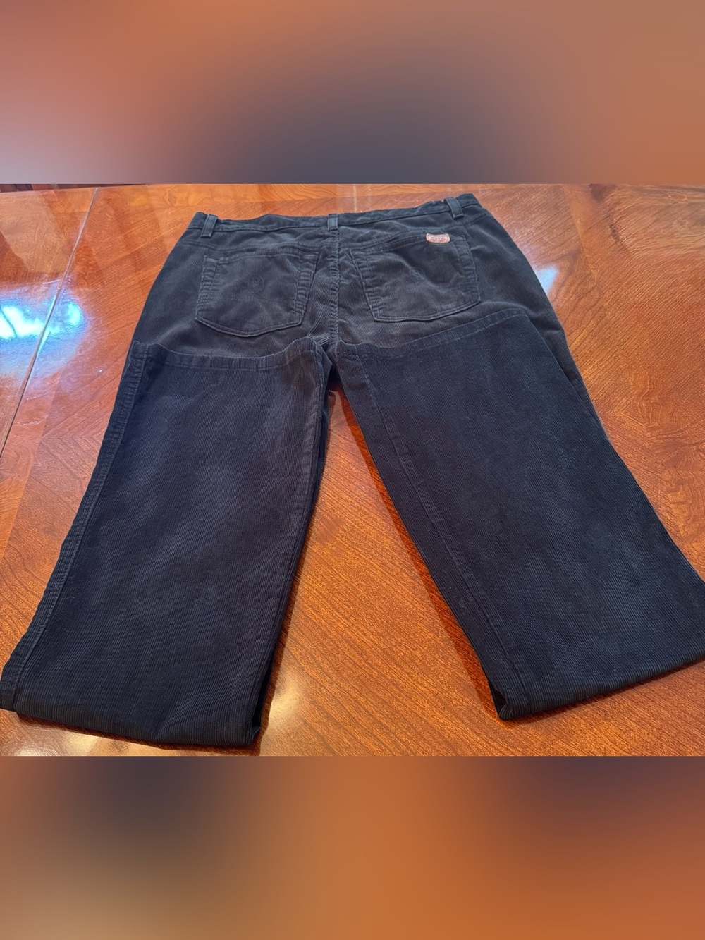 Polo Ralph Lauren Pants 100% Cotton Black Women's Corduroy Jeans Size - 8 - Picture 8 of 15
